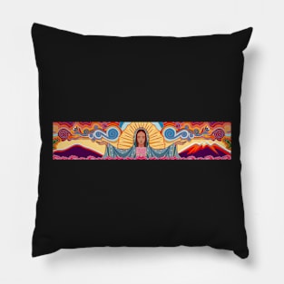 Virgin Mary of Guadalupe Illustration Pillow