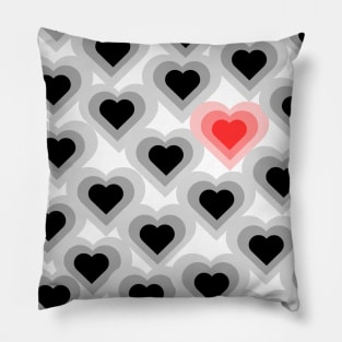 Dark souls have red heart pattern Pillow