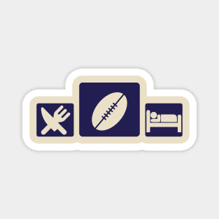 EAT SLEEP FOOTBALL Magnet