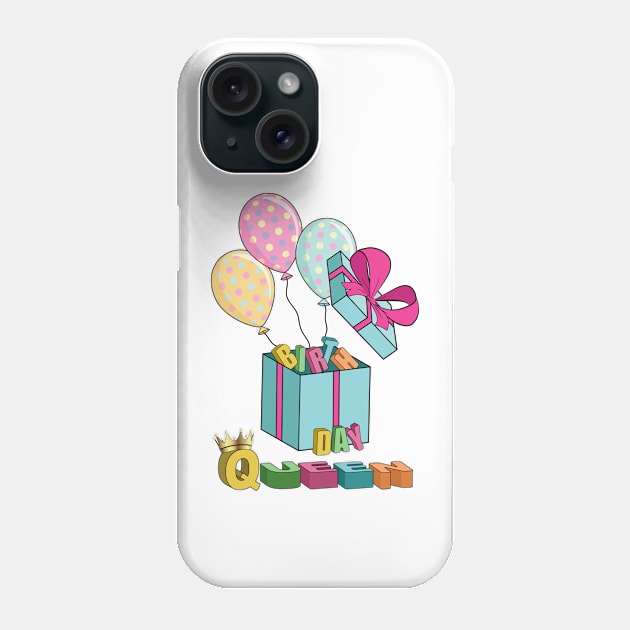 Birthday Queen - Gifts Phone Case by Designoholic