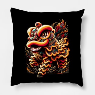 Lion Dance Pillow