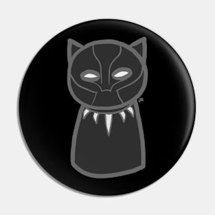 Chibi Black Panther Pin