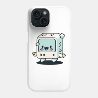 Cute happy kawaii 8-bit 16-bit pixel character Phone Case