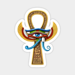 Egyptian Eye Of Horus Ankh Magnet