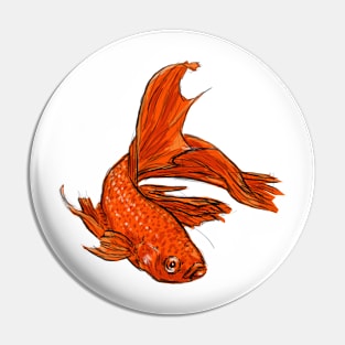 Red Fish Pin