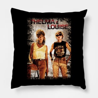 Thelma & Louise - Vintage Style Design Pillow