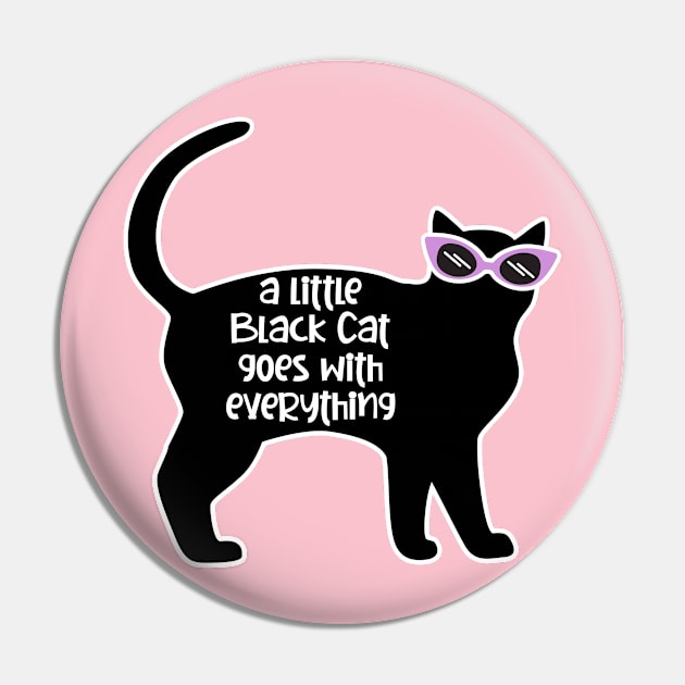 Little Black Cat Pin by David Hurd Designs