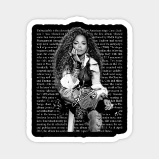 Janet Jackson Vintage Tour Concert Magnet