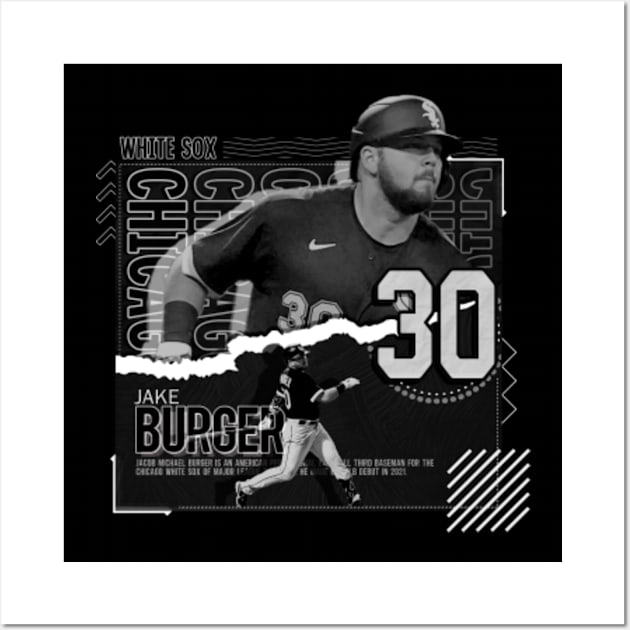 Jake Burger Baseball Paper Poster White Sox