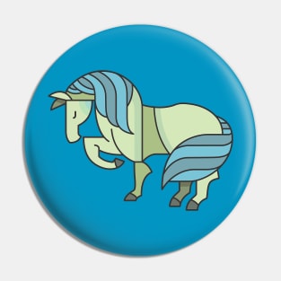 Horse cartoon Pin