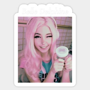 Belle Delphine minecraft  Sticker for Sale by bestizeyy