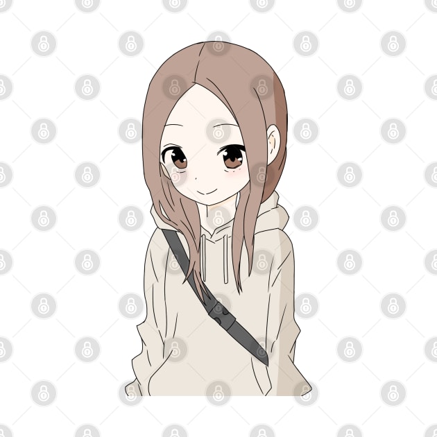 Takagi san wearing a hoodie by Senpaih