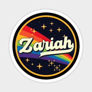 Zariah // Rainbow In Space Vintage Style Magnet