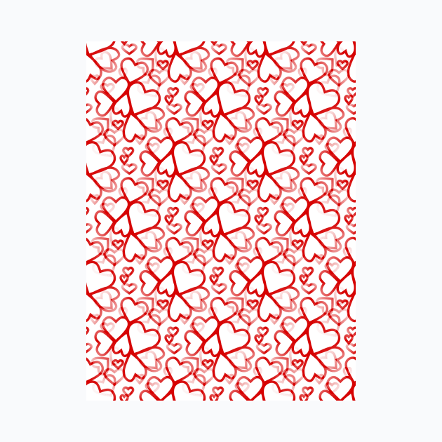 BE My Valentine Heart Pattern by SartorisArt1