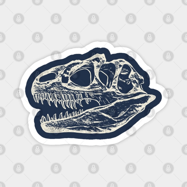 Allosaurus Skull Magnet by avperth