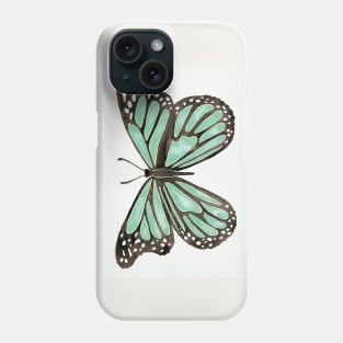 Mint Butterfly Phone Case