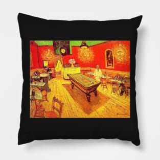 "The Night Café" by Vincent van Gogh (1888) REMASTERED TECHNICOLOUR Pillow
