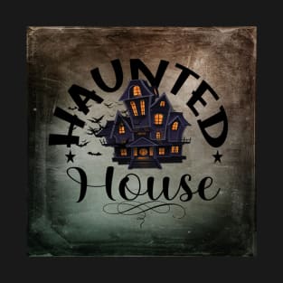 Haunted House On Dark Background T-Shirt