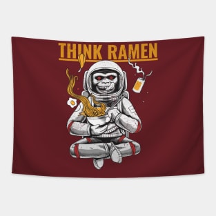 Think Ramen Space Monkey Tapestry