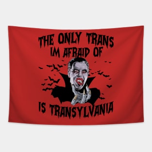 The Only Trans I'm Afraid of is Transylvania Tapestry