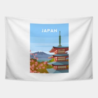 Japan - Mount Fuji and Chureito Pagoda Tapestry