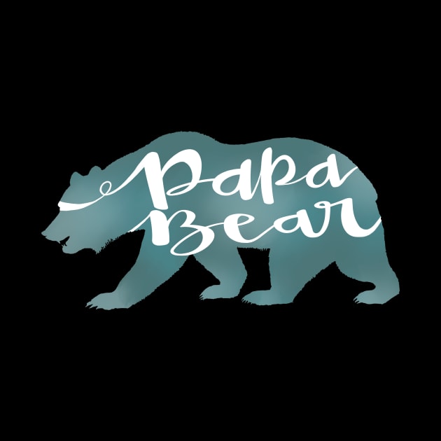 Papa Bear on Black by Adaba