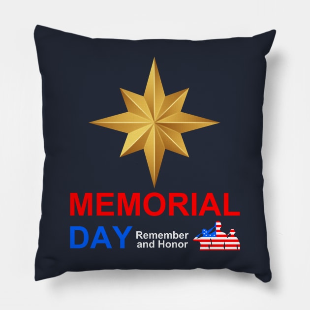 Memorial Day Pillow by Xtian Dela ✅