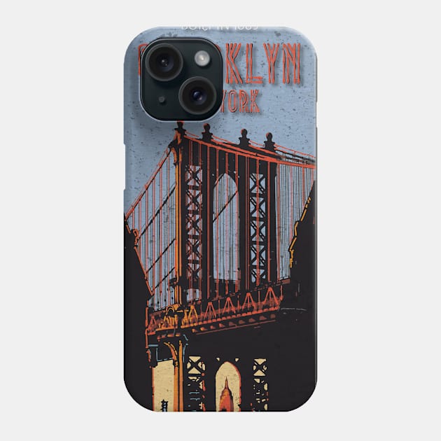 Brooklyn and the Bridge Phone Case by DavidLoblaw