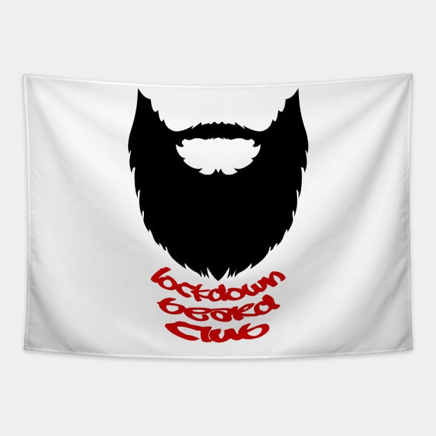 lockdown beard club Tapestry by thehollowpoint