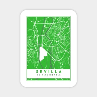 Sevilla es verdiblanca - Street Map Magnet