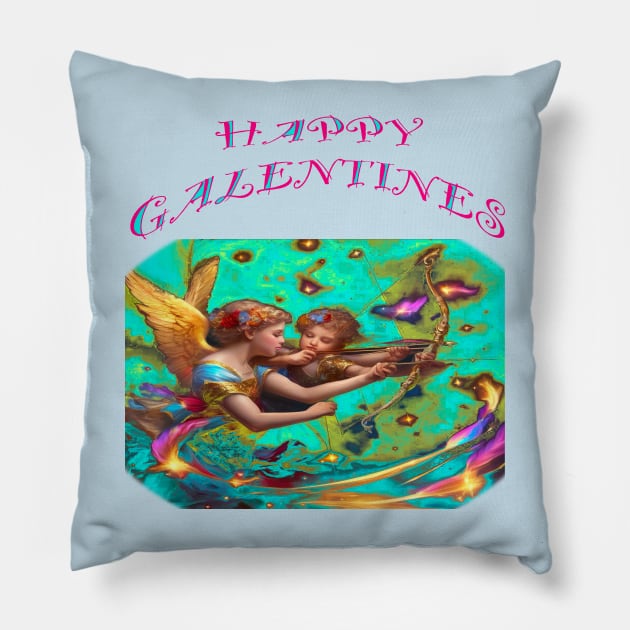 Galentines day card Pillow by sailorsam1805