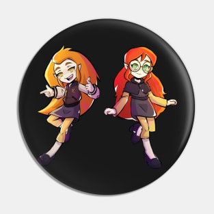Young Clawthorne Sisters Pin