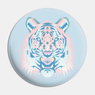 Pastel Tiger Head Pin