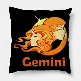 Gemini zodiac sign Pillow