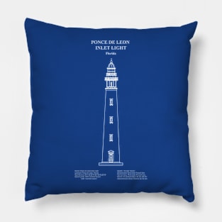 Ponce de Leon Inlet Light Lighthouse - Florida - ADpng Pillow