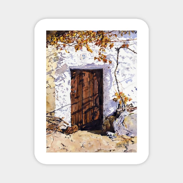 Puerta Rustica - Old Door Magnet by margaretmerry