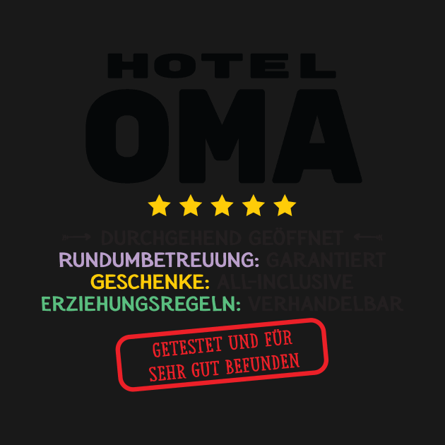 Hotel Oma Lustige Geschenkidee by BetterManufaktur