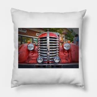 1942 Diamond T Fire Engine Pillow