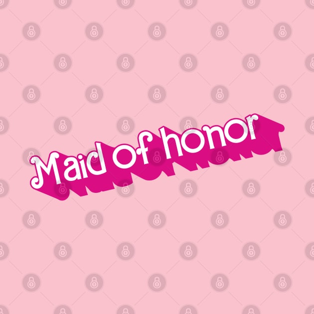 Maid of Honor Barbie logo by byb