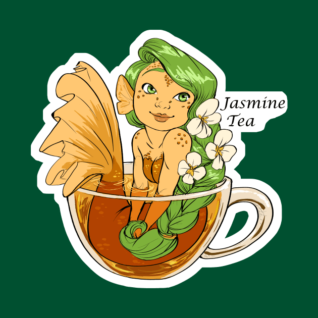 Jasmine Tea Mermaid by TessRosenthal