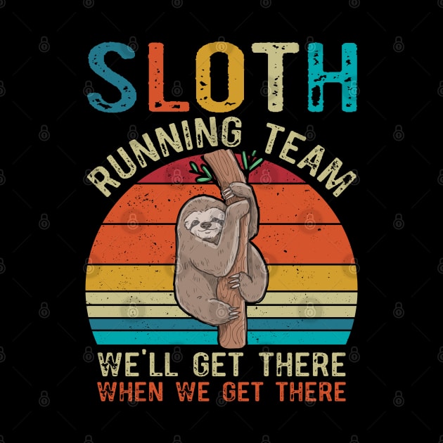 Sloth Running Team We'll Get There Vintage by busines_night