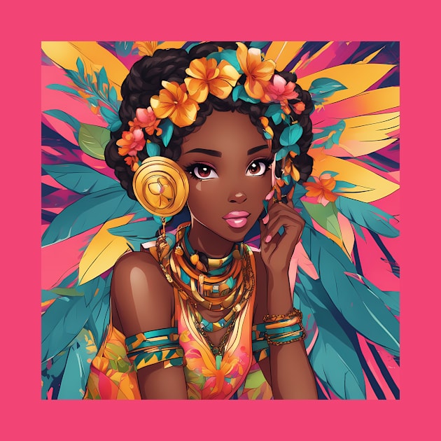 Most Beautiful Black African Girl by animegirlnft