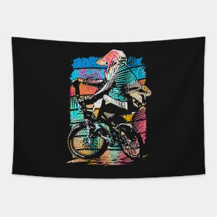 Retro Bmx Apparel - Vintage Bmx Bike Racing Tapestry