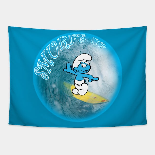 Smurf's up! Tapestry by Manatee Max