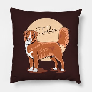 Toller Waiting For You Pillow