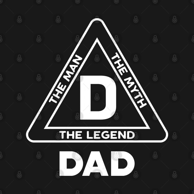 Dad - The Man The Myth The Legend by KC Happy Shop