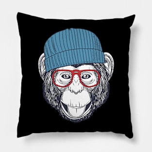 Hand drawn monkey Pillow