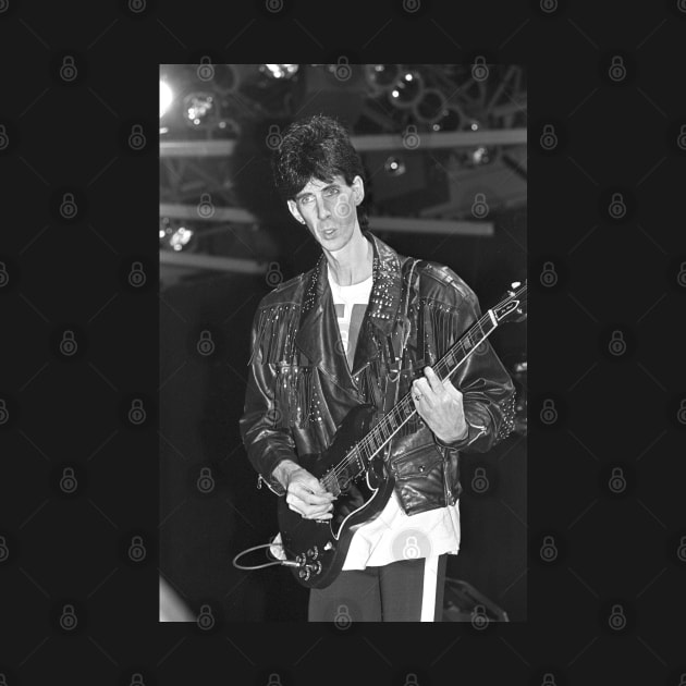 Ric Ocasek The Cars BW Photograph by Concert Photos