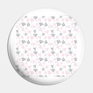 Grey and pink dandelion flowers Pin