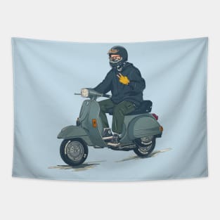 Cool Scooter Boy Tapestry